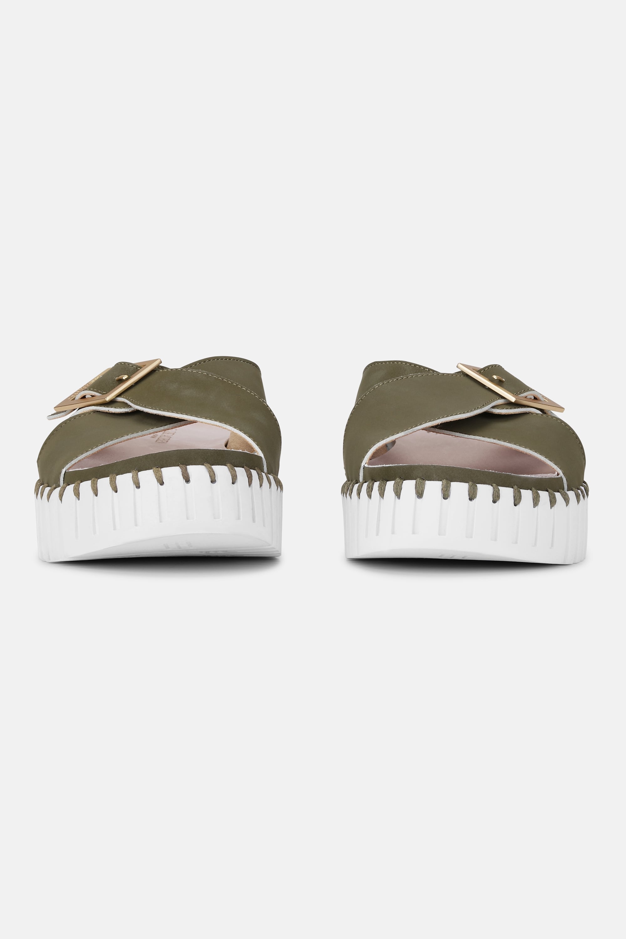 Sandaler Crossover - Army White